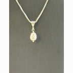 Nadine Leo Mississippi River Pearl Co Sterling Dangle Pearl Pendant Necklace