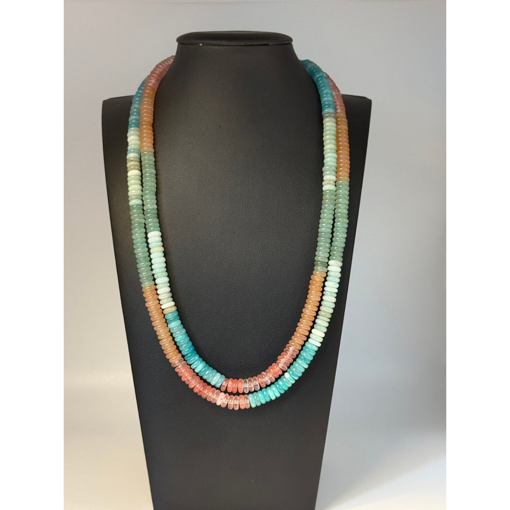 Navajo Mary W Roanhorse 'Painted Desert' Necklace Set