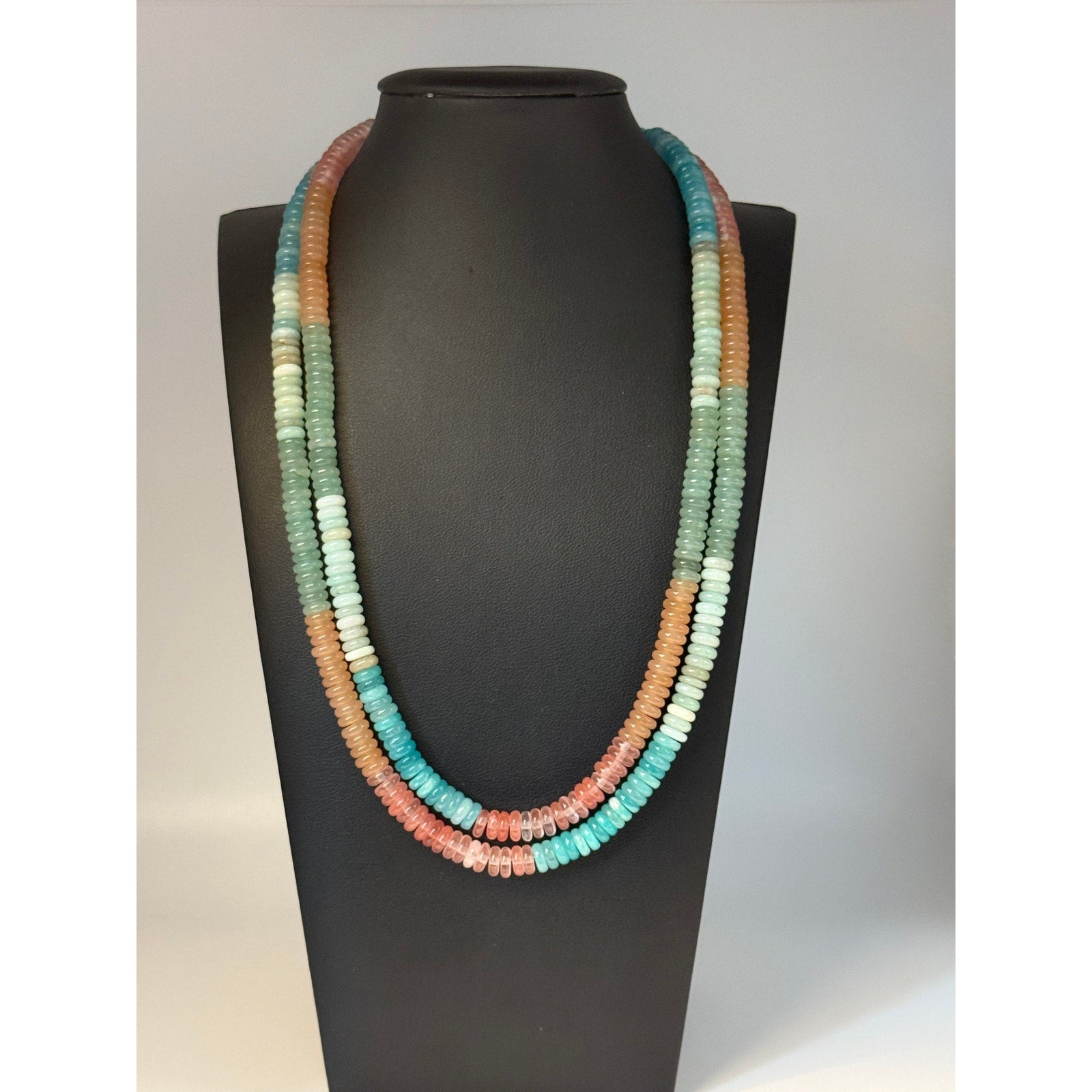 Navajo Mary W Roanhorse 'Painted Desert' Necklace Set