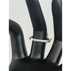 Silpada Sterling Silver Reverence Cubic Zirconia Cross Band Ring Size 7