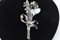 Vintage Signed Hobe Sterling Silver Floral Bunch 1940's Brooch