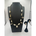 Silpada Quartz 'Crystal Clear' Swarovski Brass Necklace And Earrings