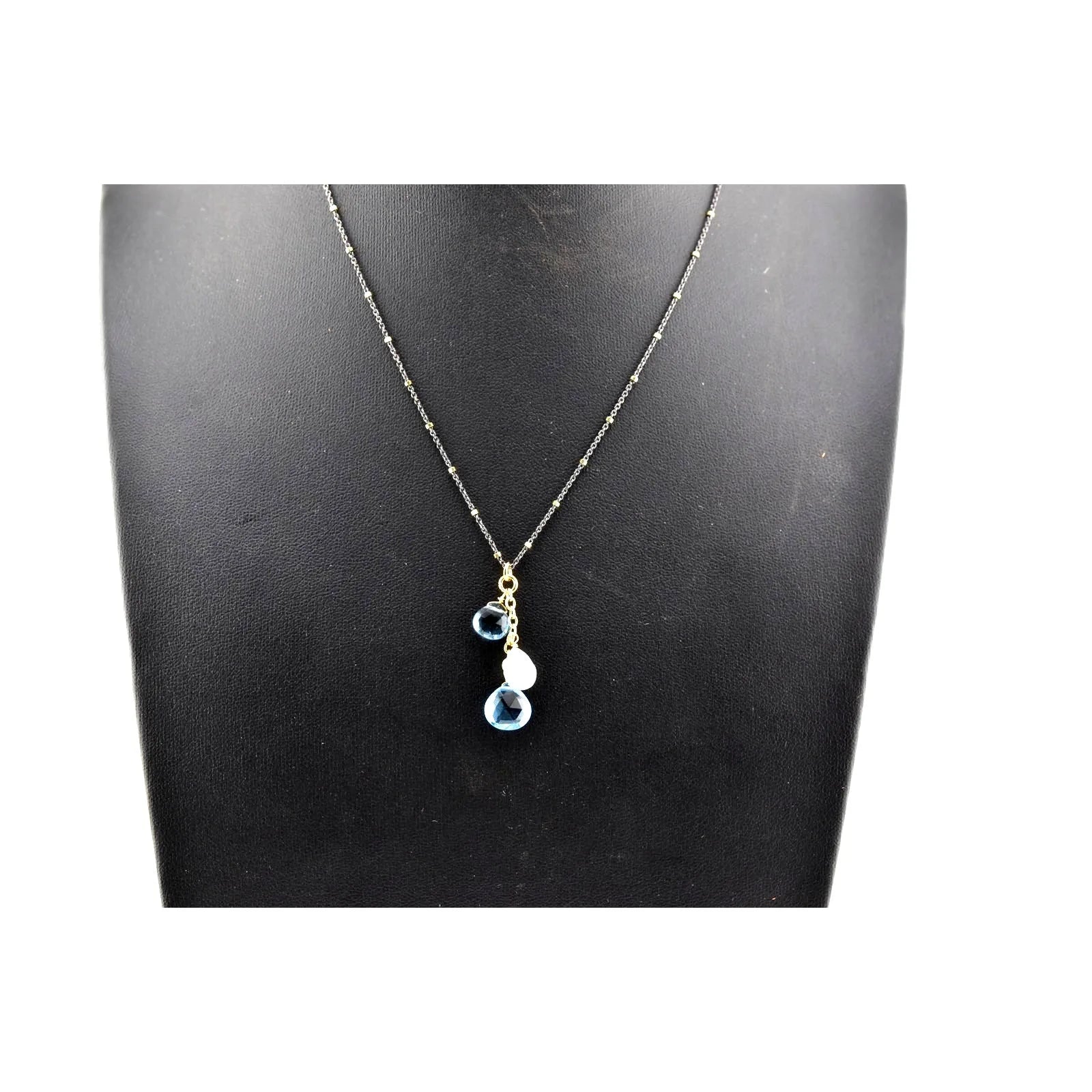 Rachel Reinhardt Moonstone & Quartz Cluster Necklace