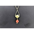 Michael Michaud Pomegranate Tear Drop Pendant Necklace