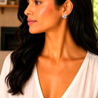 Michael Michaud Forget Me Not Triple Flower Post Earrings