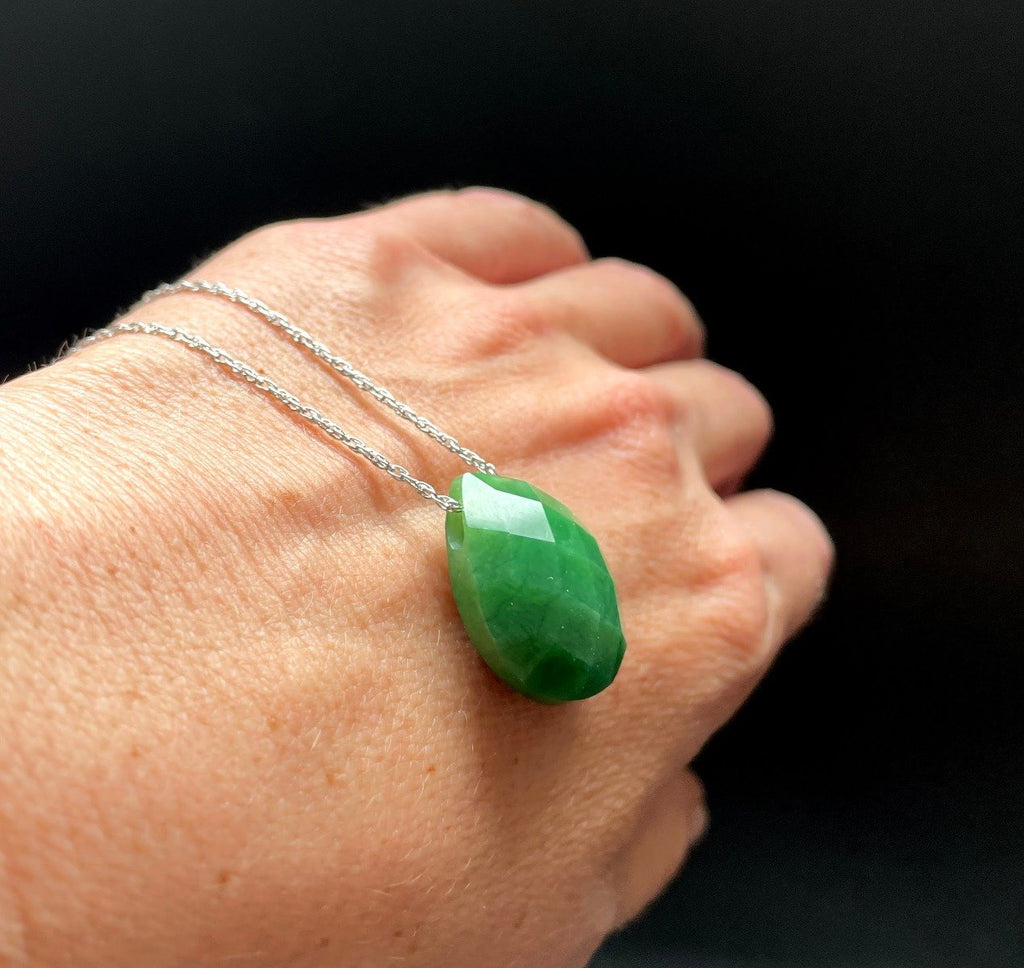 Faceted Teardrop Pendant 17*22mm - Sarasotabydesign