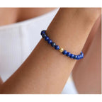 Portuguese 19.2KT Viana's Conta Beaded Lapis Lazuli Bracelet