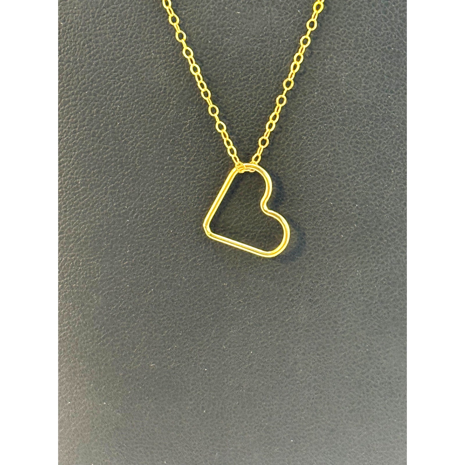 Dainty Gold Filled Heart Pendant Necklace