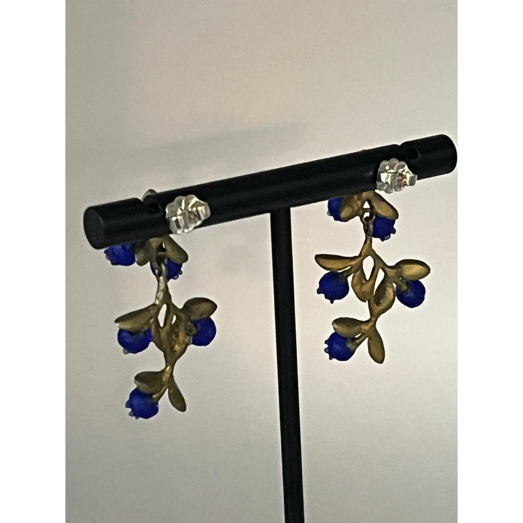 Michael Michaud Petite Blueberry Dangle Post Earrings