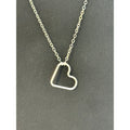 Dainty Sterling Silver Heart Pendant Necklace