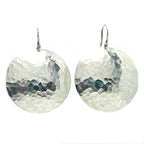 Alison Morse Full Moon Earrings in Sterling Silver | Moon Phase Earrings