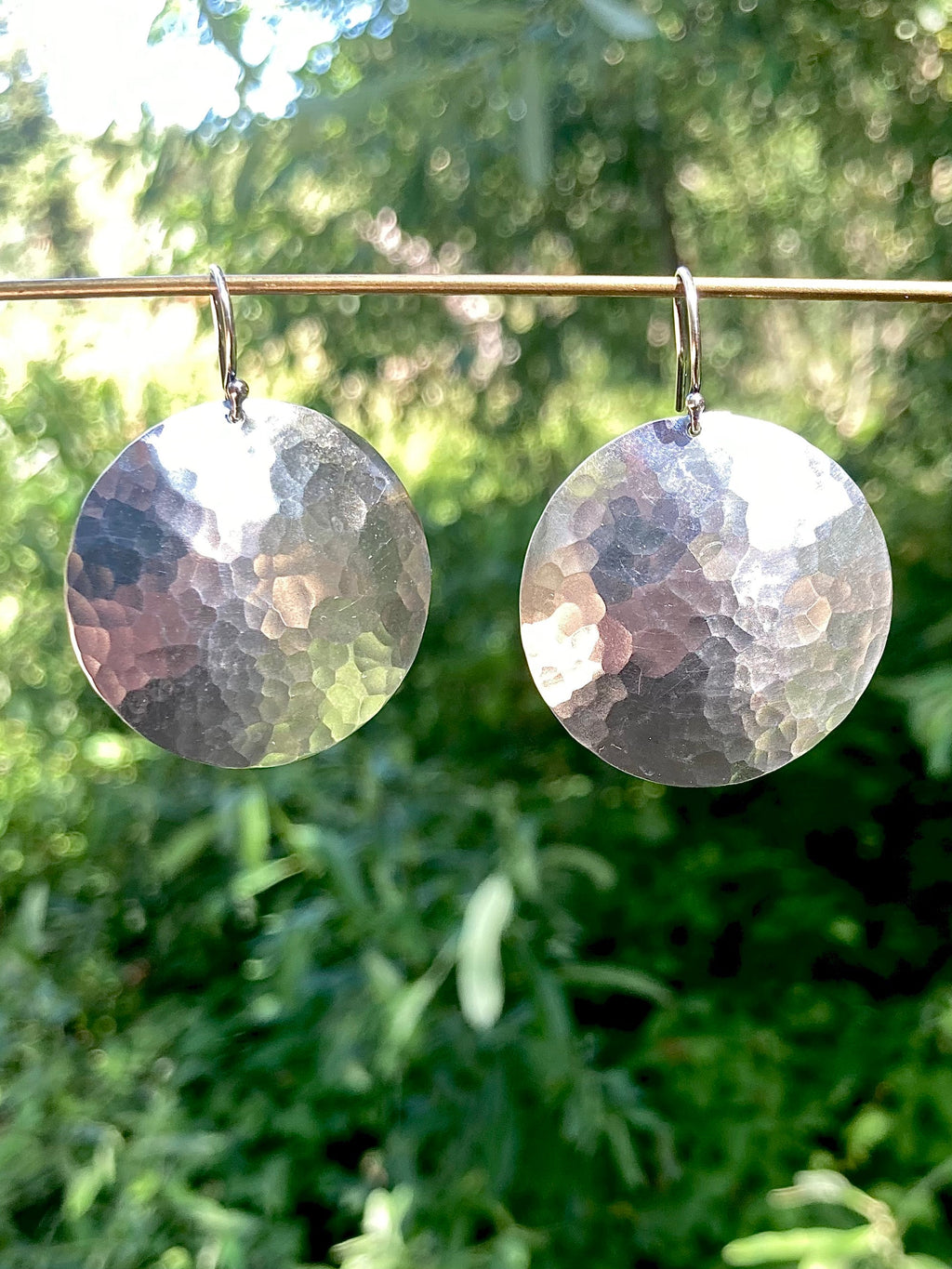 Alison Morse Full Moon Earrings in Sterling Silver | Moon Phase Earrings