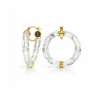 Gold & Honey Gala Bamboo Lucite Earrings