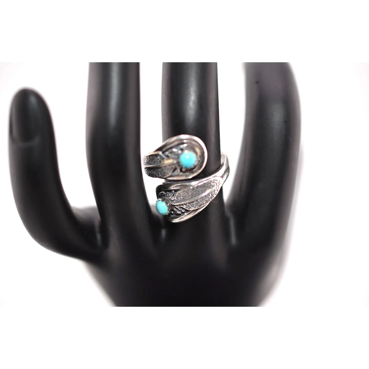 Gorgeous G. Francisco Turquoise Bypass Ring Size 7
