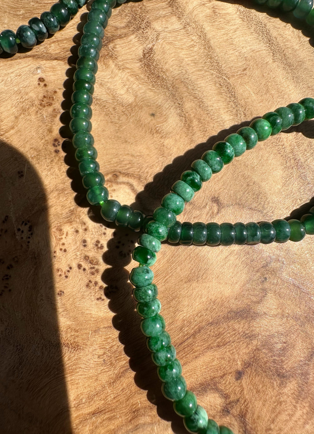 Guatemalan Jadeite Bead Bracelet - 4X3mm beads - Sold Individually - Sarasotabydesign