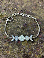 Alison Morse Moon Phase Bracelet in Sterling Silver
