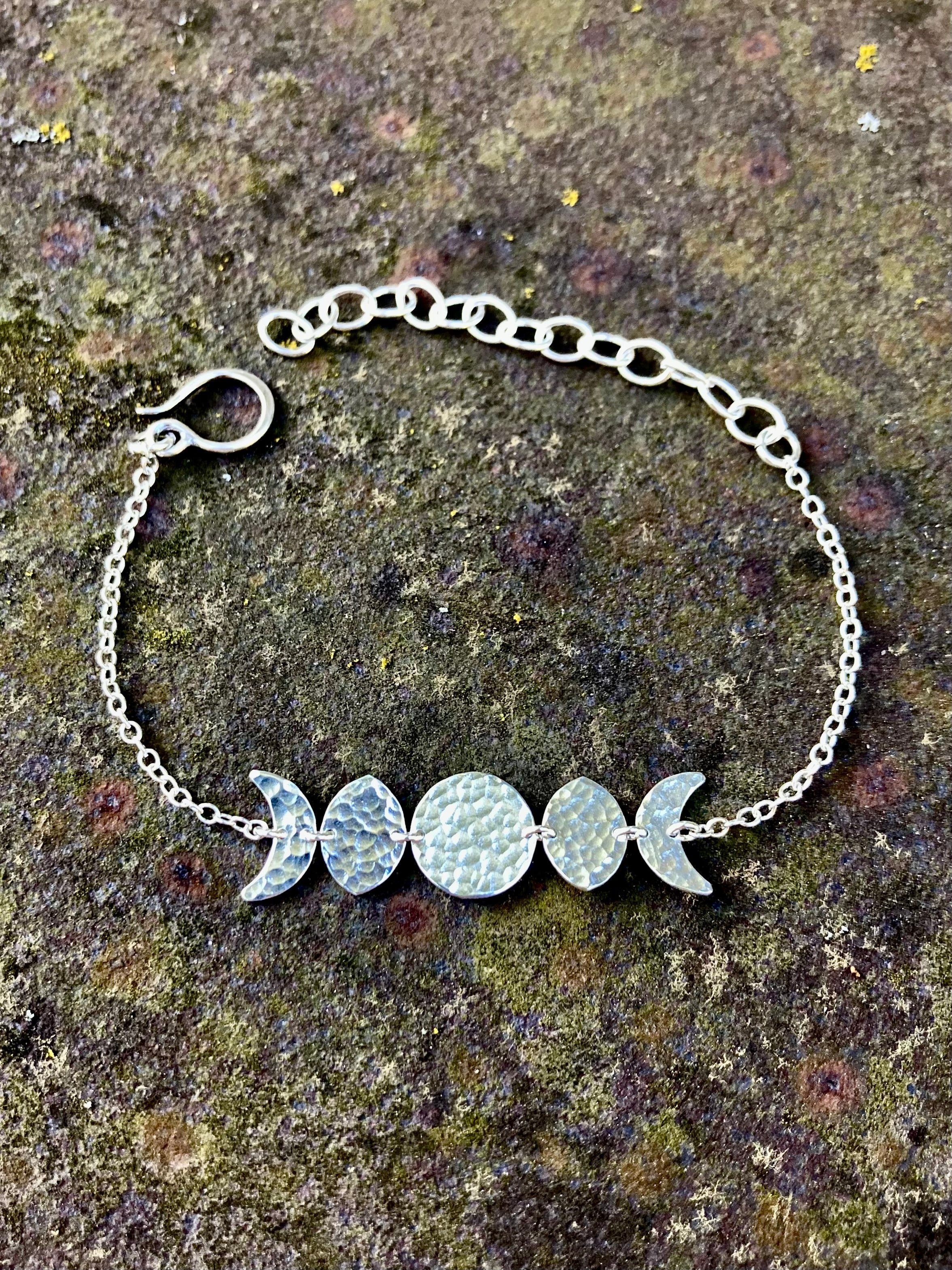 Alison Morse Moon Phase Bracelet in Sterling Silver