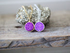 Saressa Designs Druzy Bezel Pendant Necklaces
