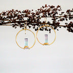 Saressa Designs Sunrise Earrings - Fluorite ( As Seen On Chambers )