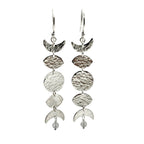 Alison Morse Moon Phase Earrings in Sterling Silver