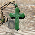 Jade Crucifix Pendant, 4814