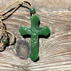 Jade Crucifix Pendant, 4814 - Sarasotabydesign