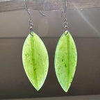 Jade Leaf Earrings, 1880 - Sarasotabydesign