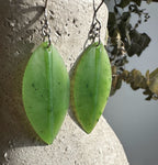 Jade Leaf Earrings, 1880 - Sarasotabydesign