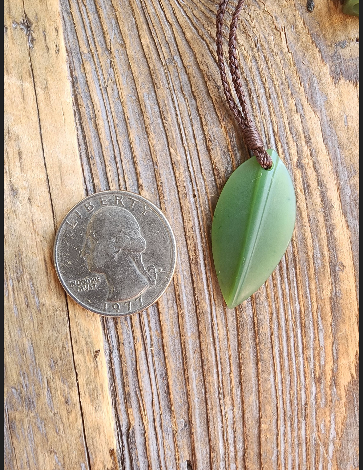 Jade Leaf, Pendant 30mm - Sarasotabydesign