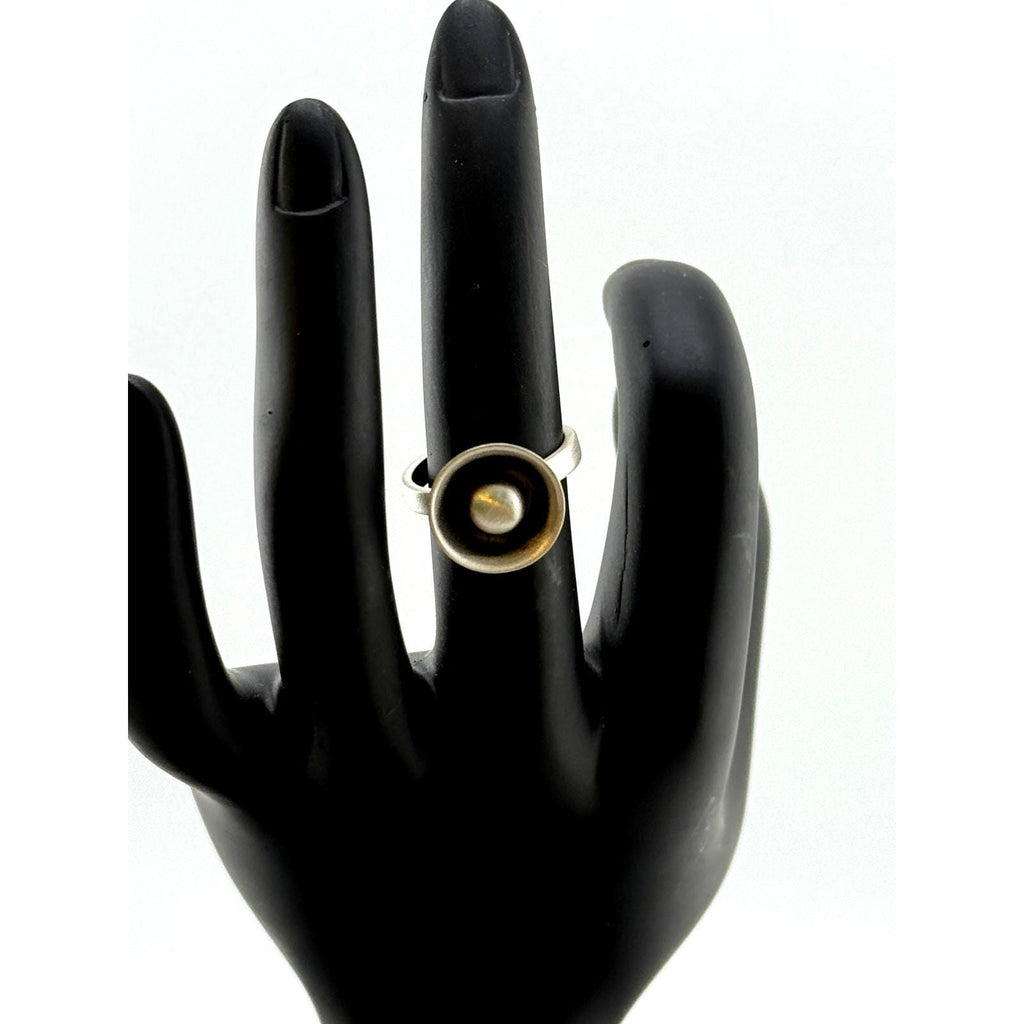 Jane Diaz Statement Sterling Silver Bowl Ring Size 6 - Sarasotabydesign