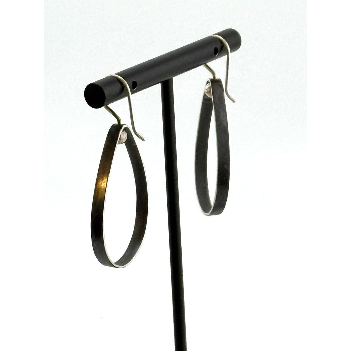 Jane Diaz Sterling Silver Triangle Mobile Drop Earrings - Sarasotabydesign