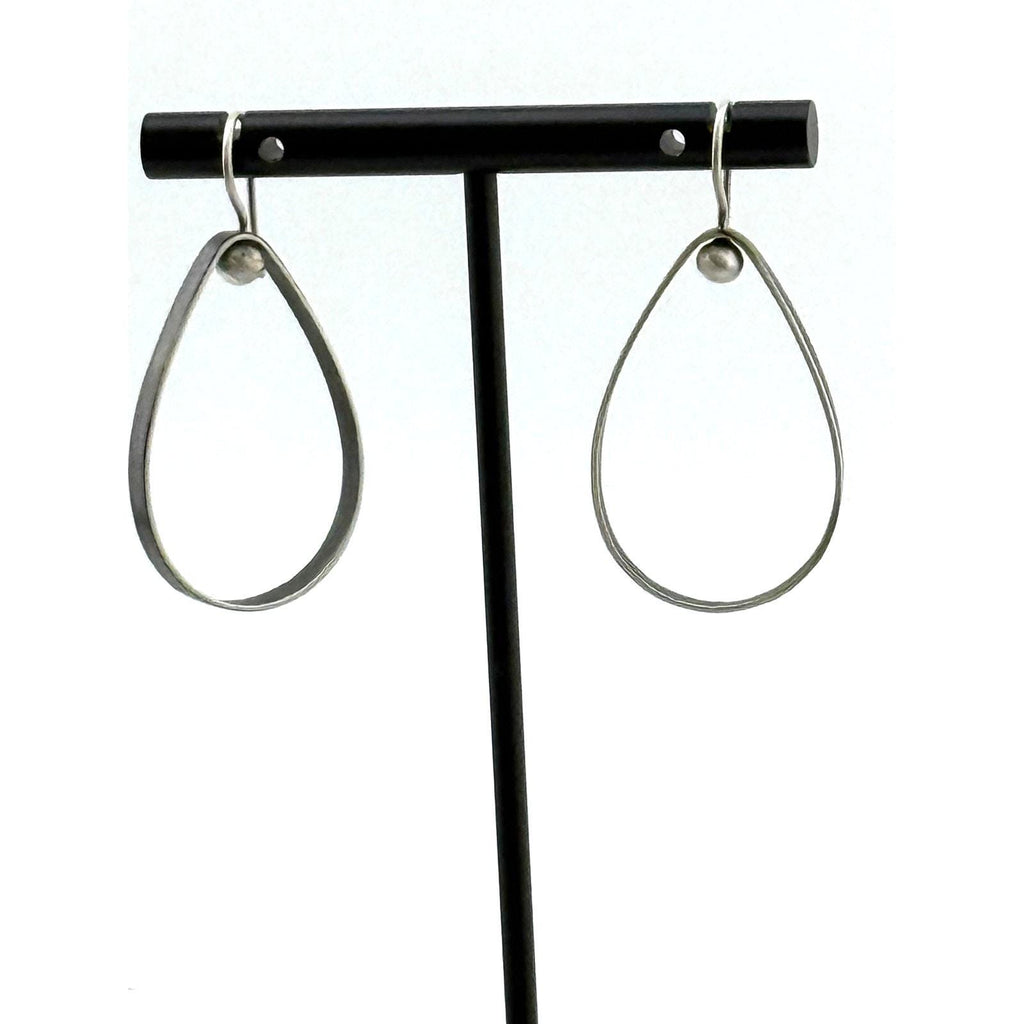 Jane Diaz Sterling Silver Triangle Mobile Drop Earrings - Sarasotabydesign