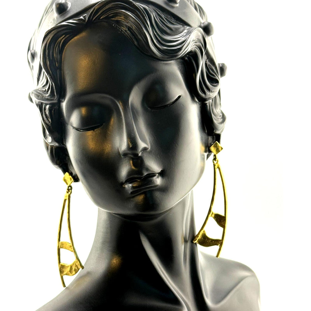 Karine Sultan 24K Gold Plated Elegant Dangle Earrings - Sarasotabydesign