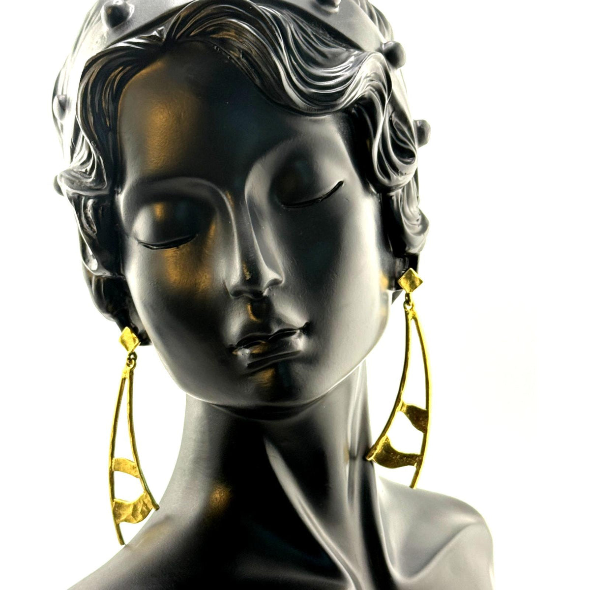 Karine Sultan 24K Gold Plated Elegant Dangle Earrings - Sarasotabydesign
