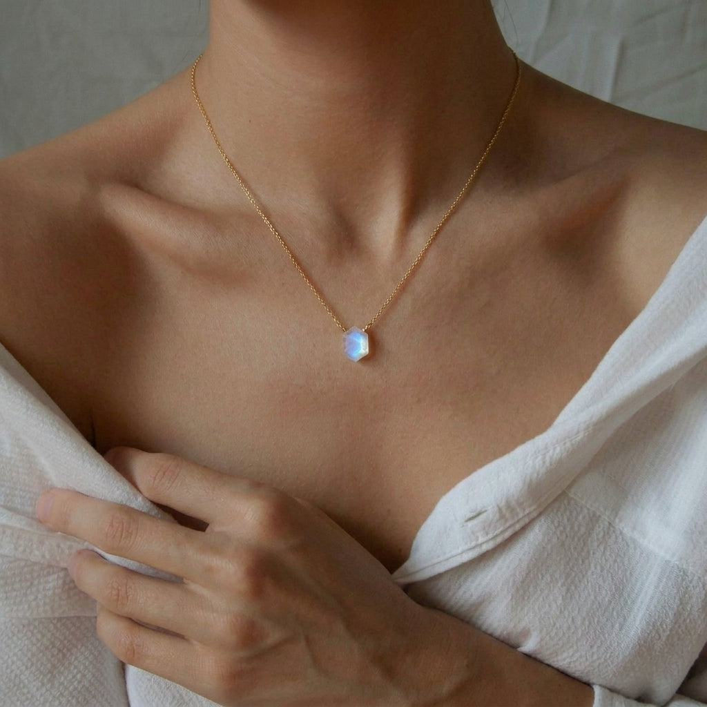 Saressa Designs Prism Necklace - Moonstone