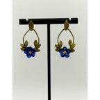 Michael Michaud Blue Violet Hoop Earrings - Sarasotabydesign