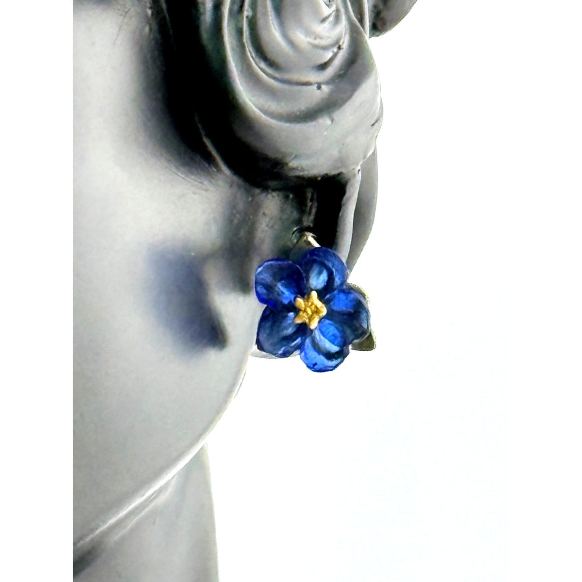 Michael Michaud Blue Violet Post Stud Earrings