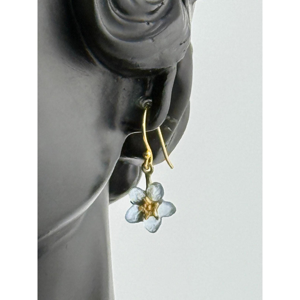 Michael Michaud Forget Me Not Single Flower Wire Earrings - Sarasotabydesign