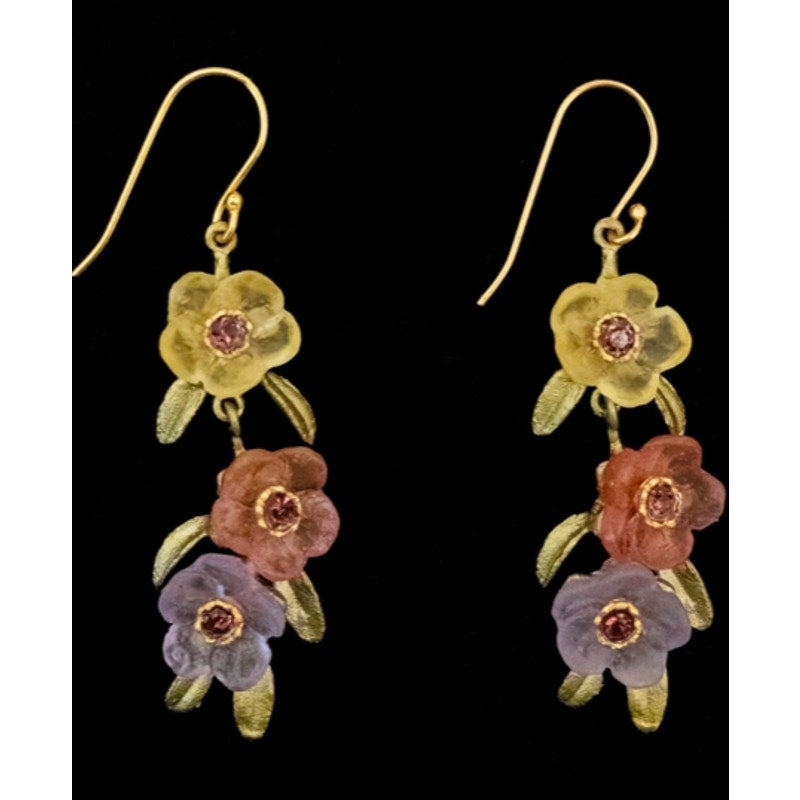 Michael Michaud French Bouquet 3 Flower Earrings - Sarasotabydesign
