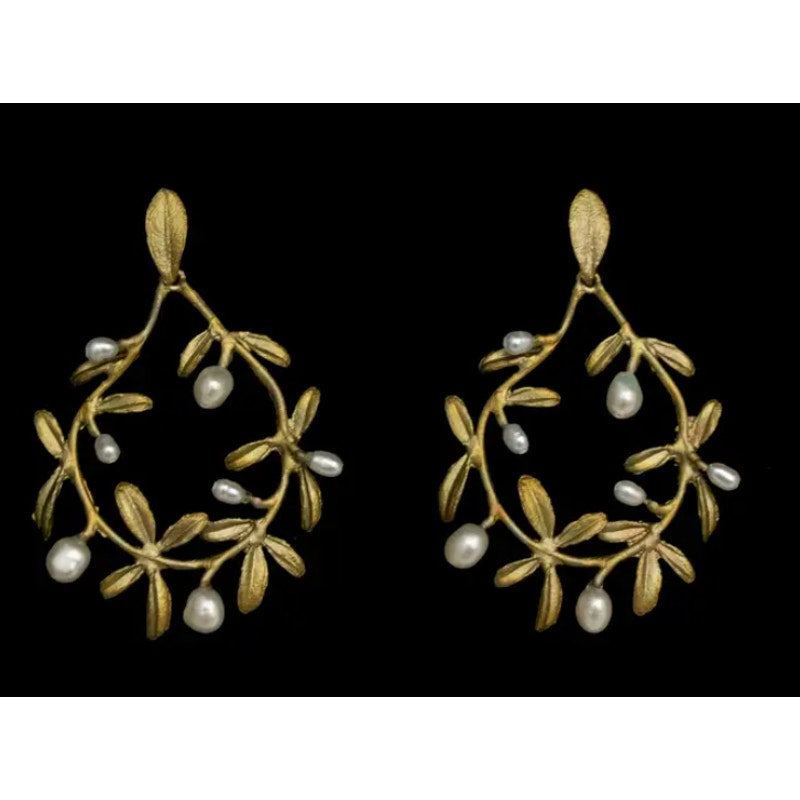 Michael Michaud Garden Vine Post Circle Earrings - Sarasotabydesign