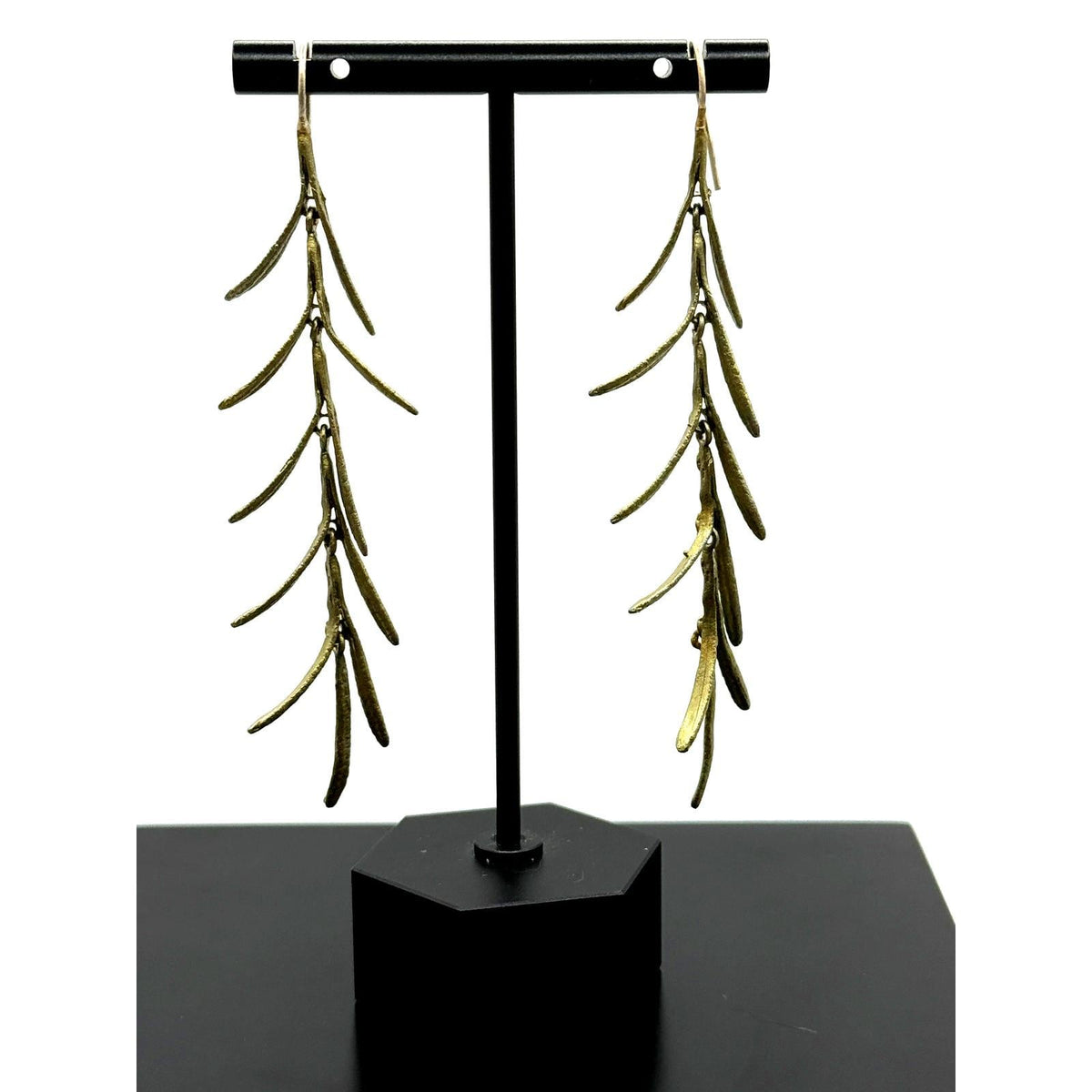 Michael Michaud Herb Rosemary Long Dangle Wire Earrings - Sarasotabydesign