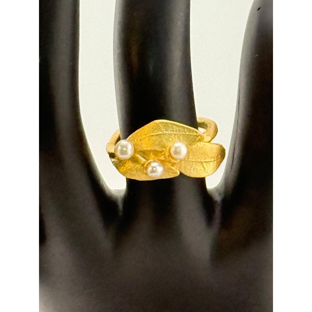 Michael Michaud Laurel and Pearls Adjustable Ring - Sarasotabydesign