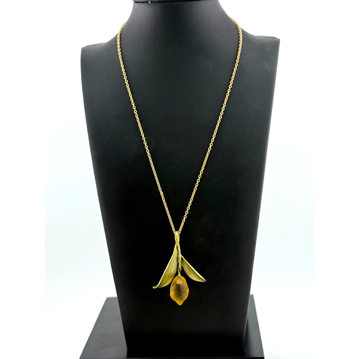 Michael Michaud Lemon Drop Leaf Pendant Necklace - Sarasotabydesign