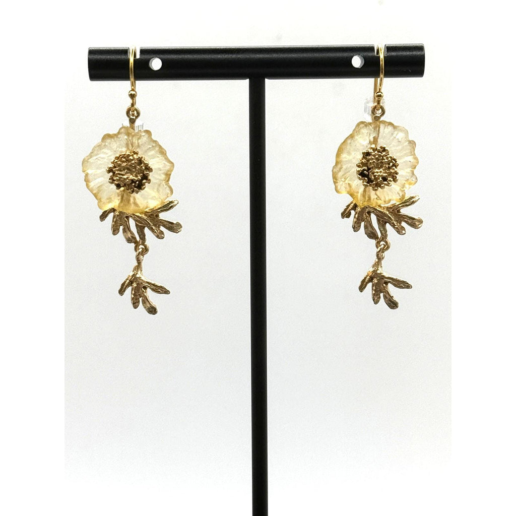 Michael Michaud Mum Dangle Wire Earrings - Sarasotabydesign