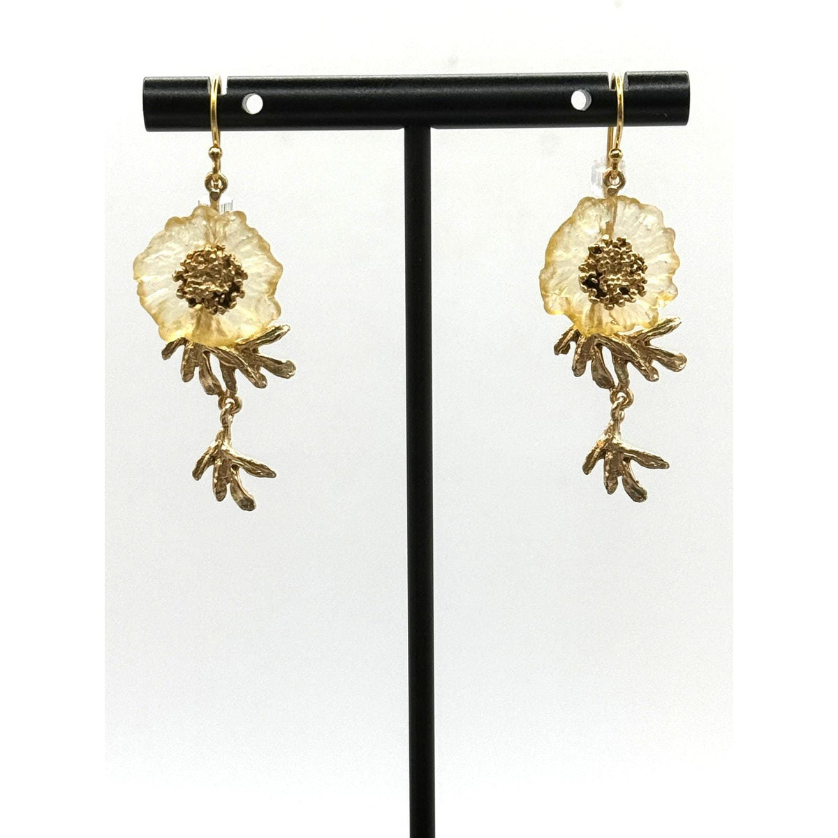 Michael Michaud Mum Dangle Wire Earrings - Sarasotabydesign