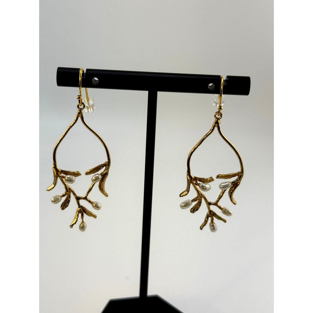 Michael Michaud Night Willow Oval Wire Earrings - Sarasotabydesign