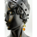 Michael Michaud Orange Blossom Leaf Drop Wire Earrings - Sarasotabydesign