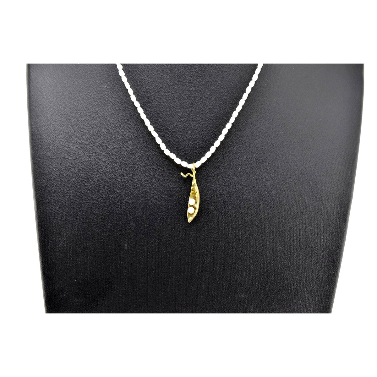 Michael Michaud Pea Pod Pearl Pendant Necklace