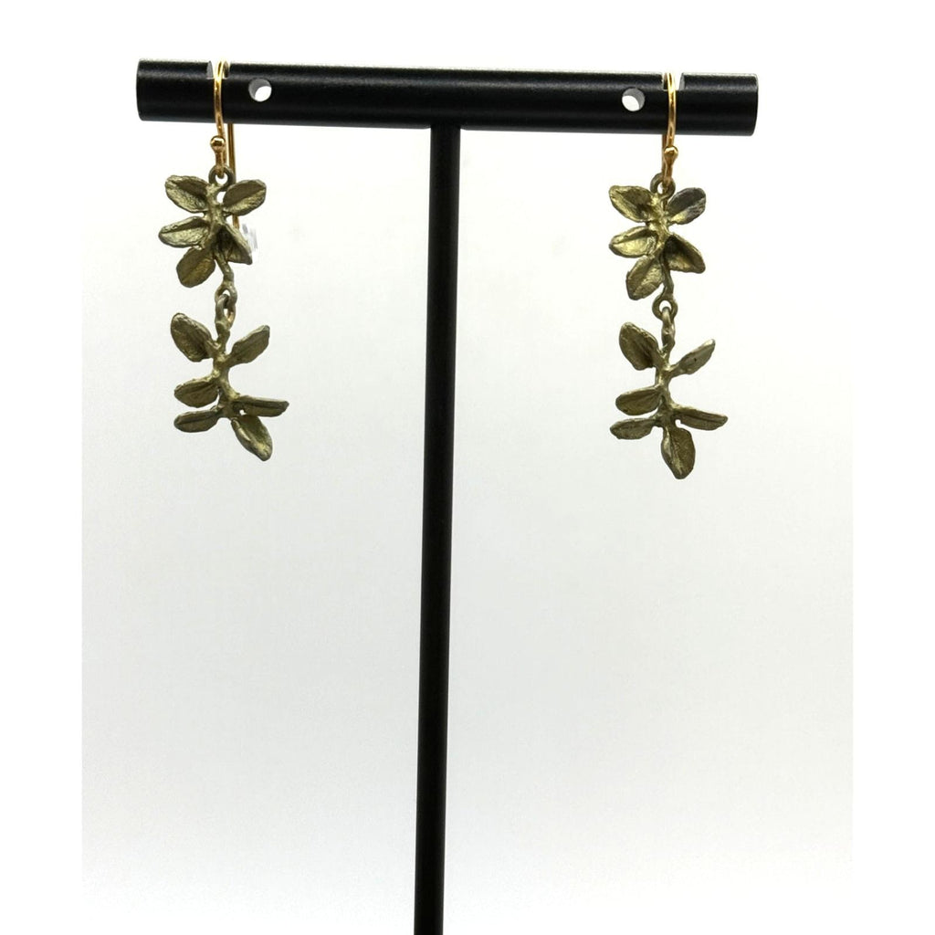 Michael Michaud Petite Herb Thyme Dangle Wire Earrings - Sarasotabydesign
