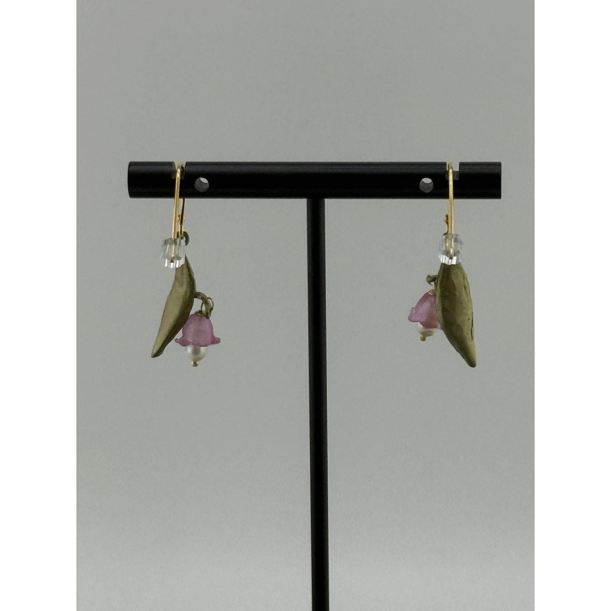 Michael Michaud Pink Lily of the Valley Wire Earrings - Sarasotabydesign